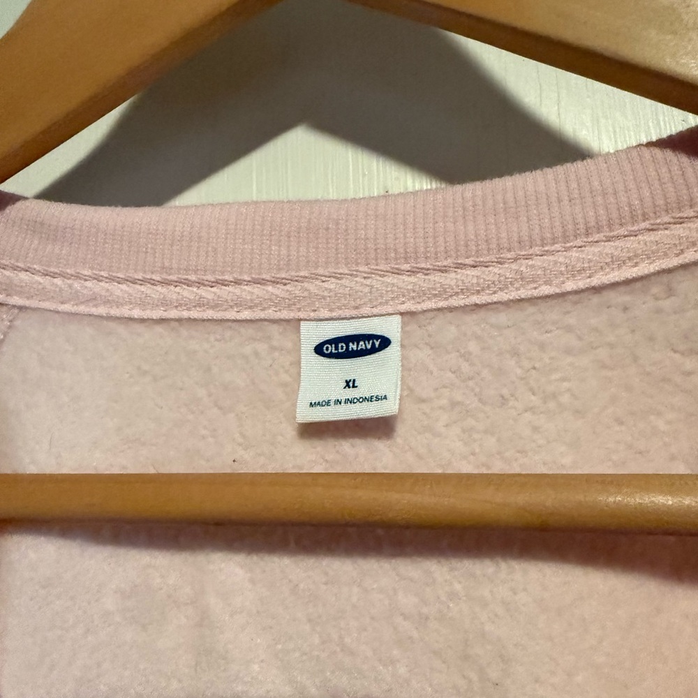 Old Navy Light Pink Crewneck Sweatshirt